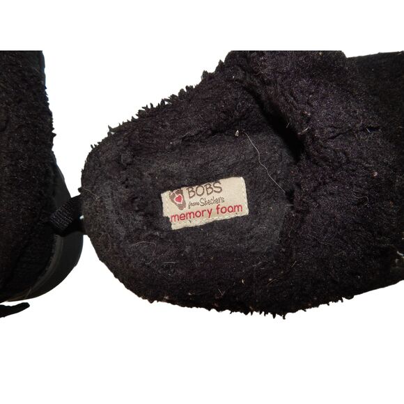 BOBS from Skechers keepsakes ice angel women's size 6 black memory foam slippers - Picture 4 of 8